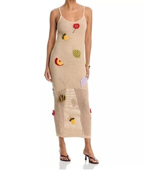 AQUA x Lisa Says Gah Sleeveless Crochet Dress